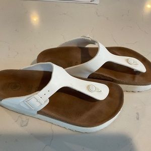 Birkenstock Papillio White Gizeh Size 40